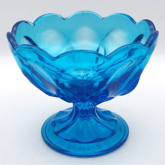Anchor Hocking Other - Vintage Anchor Hocking Fairfield Blue Glass Sherbet Dessert Candy Trinket Dish